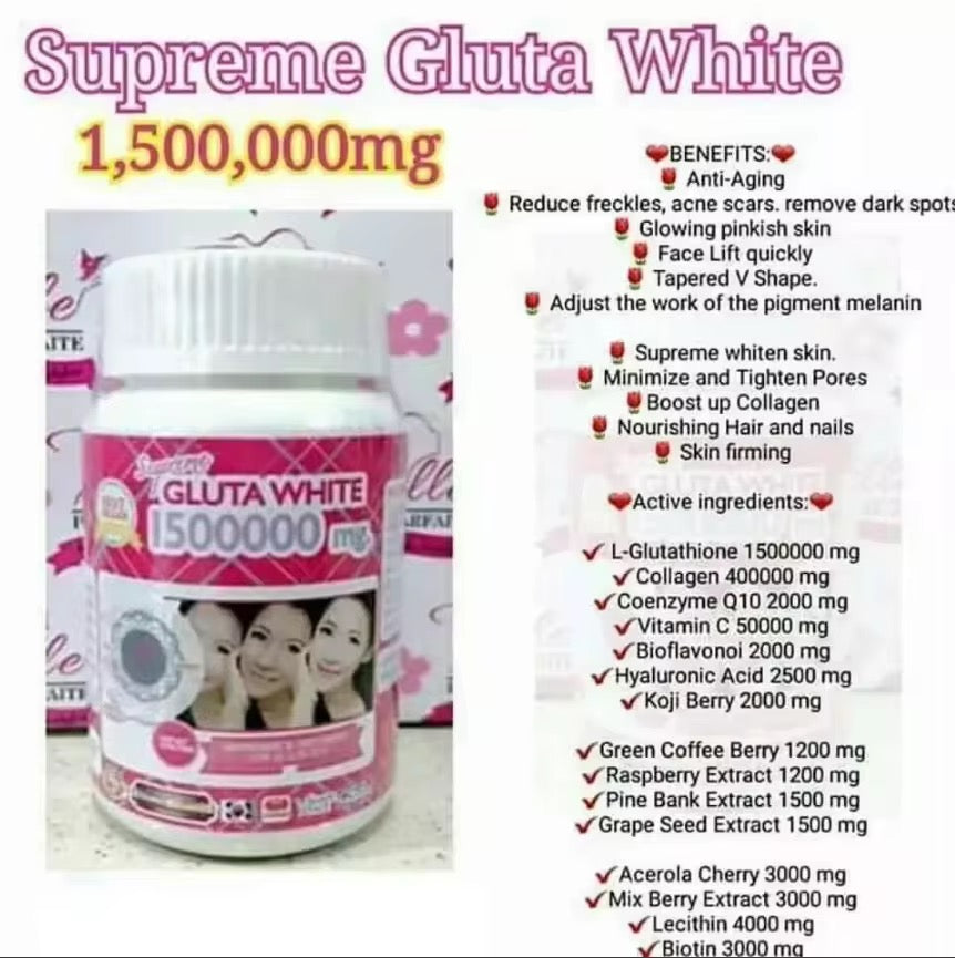 Skin whitening capsules
